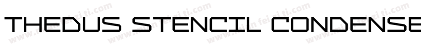 Thedus Stencil Condensed字体转换